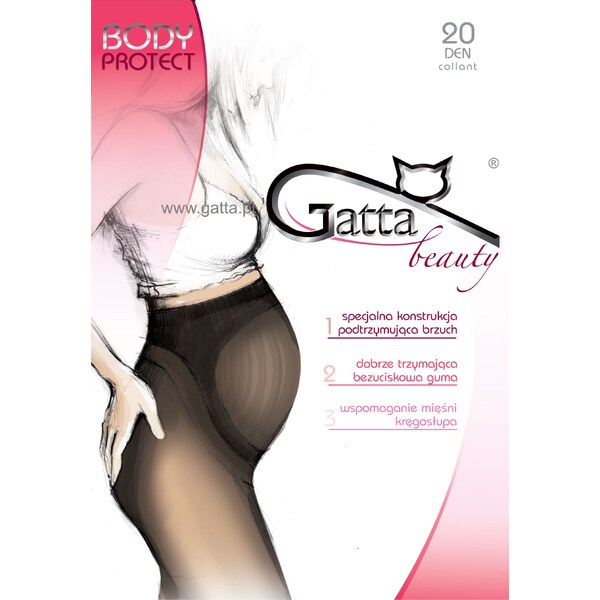 Gatta Tehotenské pančuchy silonky Body Protect 20 DEN-s, Farba golden 37650008