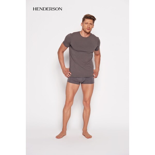 Henderson Pánske bavlnené tričko spodné Bosco 18731 šedé, Farba šedá 50389138