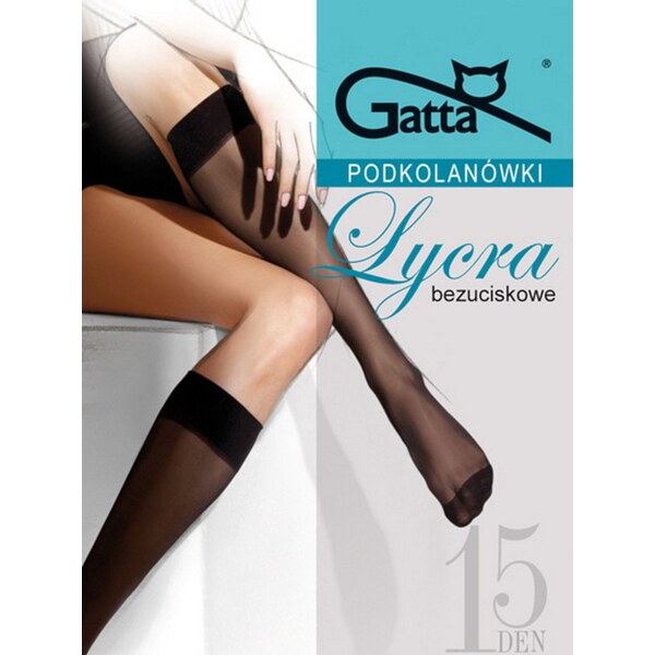 Gatta Podkolienky Lycra 15 DEN, Farba Bronzo 60178599