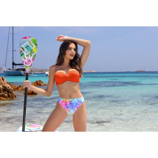 Etna Dámske dvojdielne plavky Alice-26/W oranžové, Farba oranžová 53179213