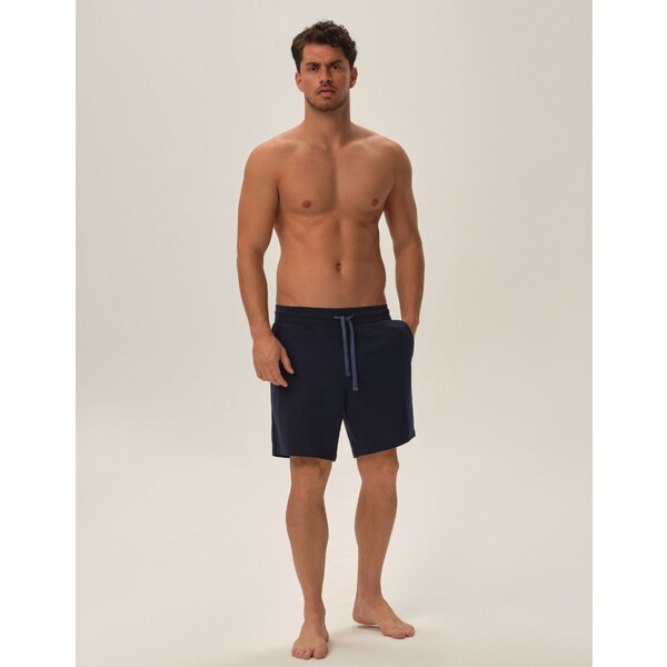 Henderson Pánske teplákové kraťasy Judo 42456-59X tmavomodré, Farba 57278014