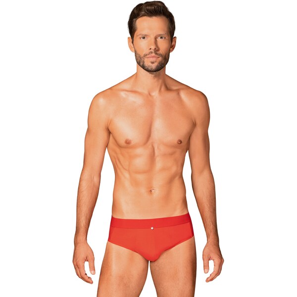 Obsessive Pánske slipy Boldero červené, Farba červená 57307296