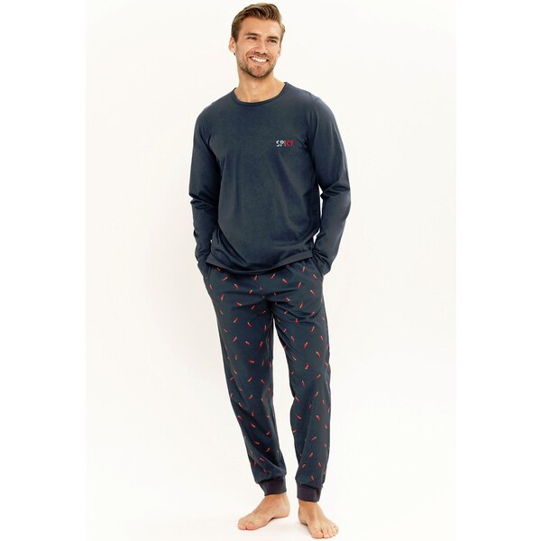 Taro Pánske bavlnené pyžamo Eric, Farba morská 57810711