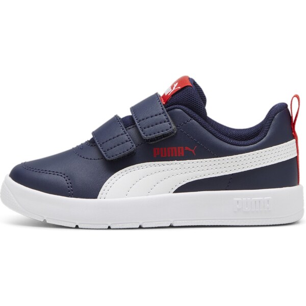 PUMA Tenisky Courtflex V3 námornícka modrá / červená / biela 59072991