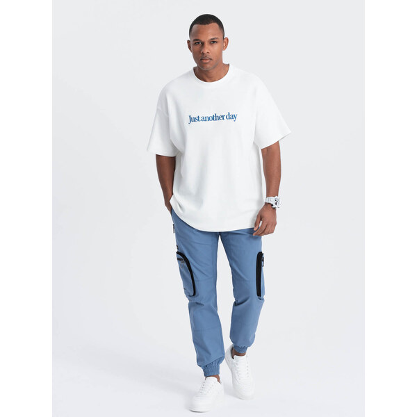 Ombre Mens JOGGER pants with stand-off and zippered cargo pockets - 51077569