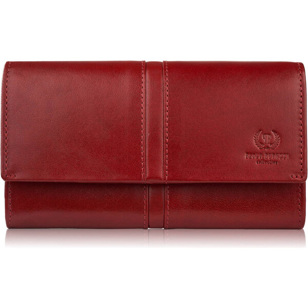 Paolo Peruzzi Dámska kožená peňaženka veľká s RFID AL-06-RD| bordová 59075439