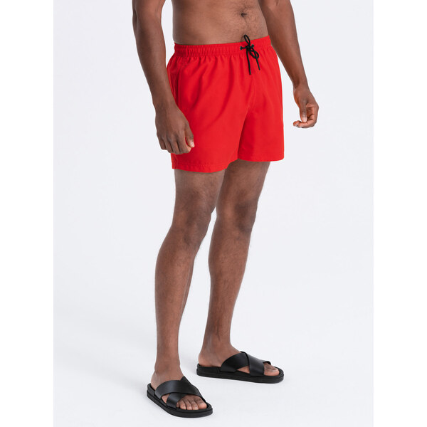 Ombre Neon mens swim shorts with magic print effect - red 57778136