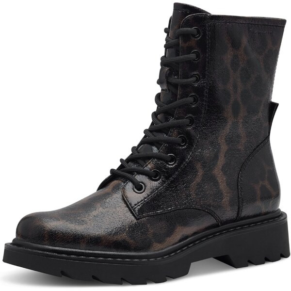 Tamaris Šnurovacie členkové čižmy hnedá / čierna 59083307