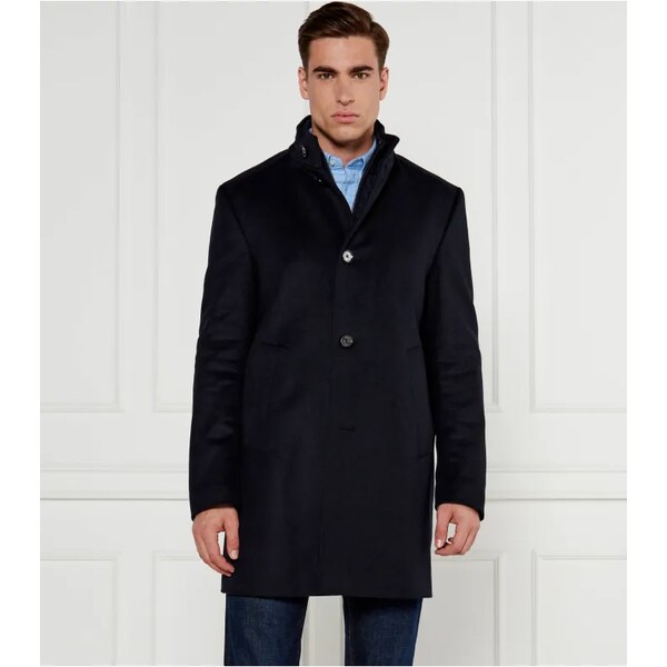 Joop! Vlnený kabát 17 JC-21Maron | s prímesou kašmíru 61240139