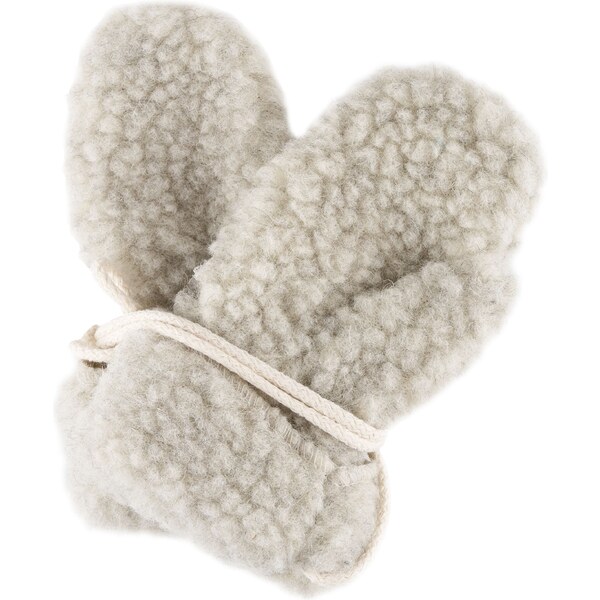 Vlnka Detské palčiaky z ovčej vlny sivá veľkosti oblečenia M 59092440