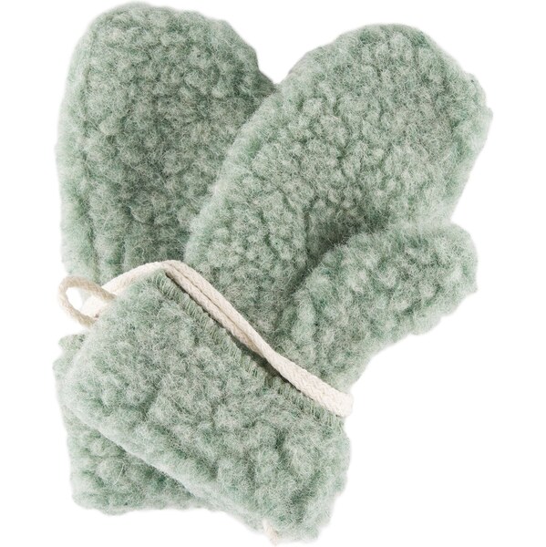 Vlnka Detské palčiaky z ovčej vlny zelená veľkosti oblečenia M 59092441