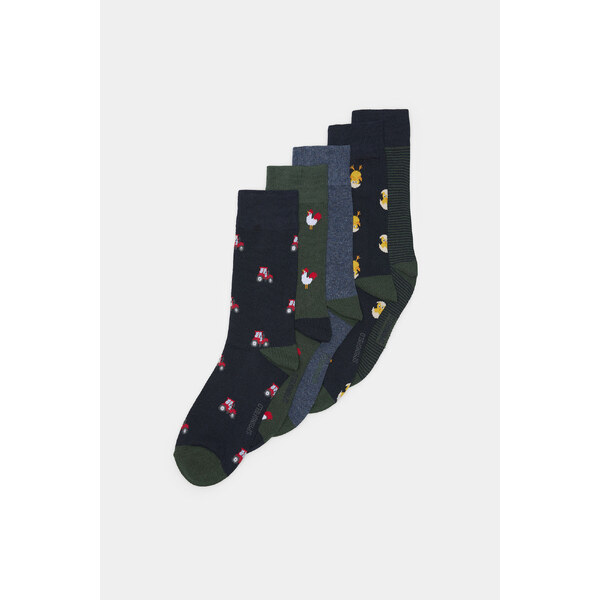 SPRINGFIELD Pánske 5-balenie dlhých ponožiek s traktorom 59091265