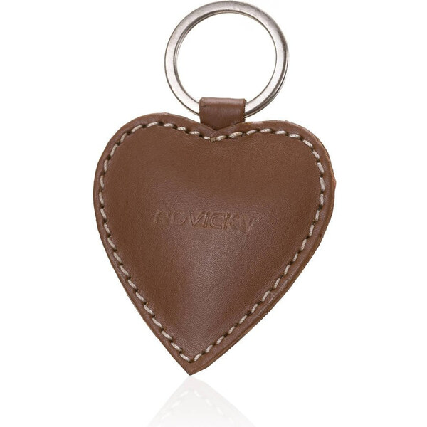 Kľúčenka v tvare srdca z prírodnej kože - Rovicky 58385363