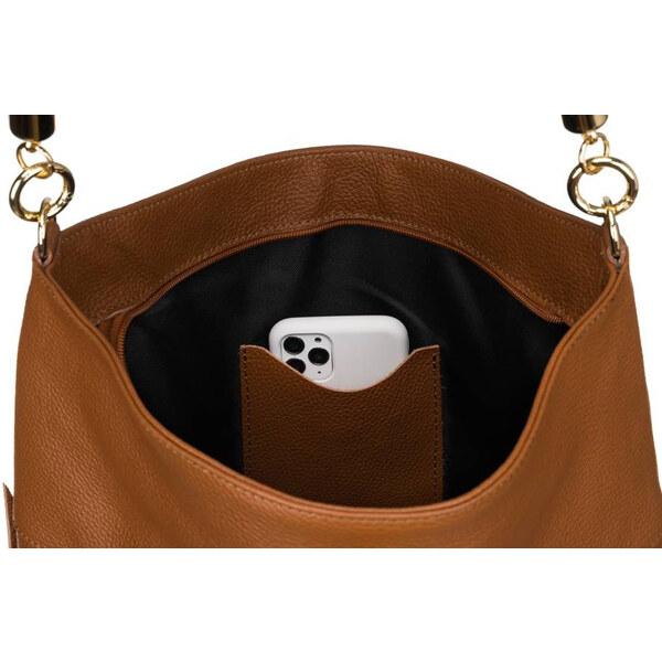 Shopper kabelka typu z prírodnej kože - Peterson 66065598