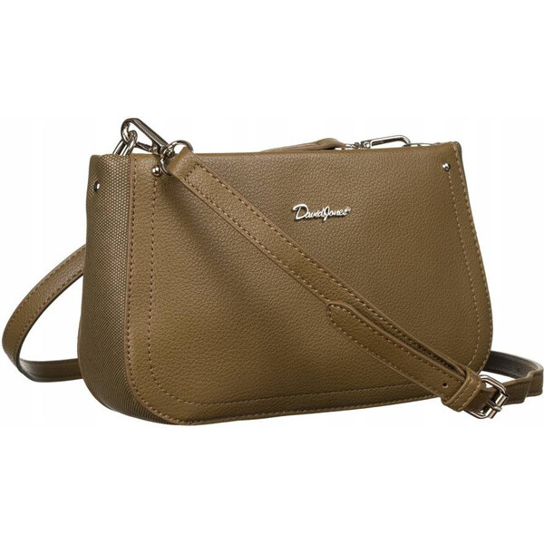 Mała listonoszka damska na ramię ze skóry ekologicznej — David Jones 66065580