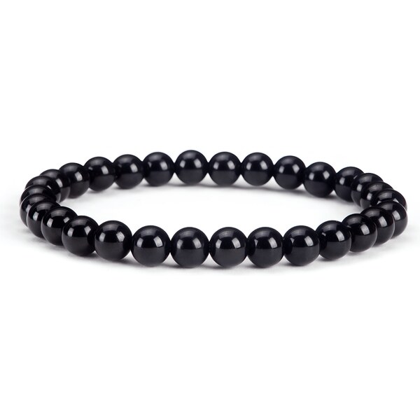 Olivie Náramok 6mm ČIERNY TURMALÍN 9126 59109003