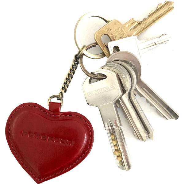 Kožená kľúčenka v tvare srdca - Peterson 58385479