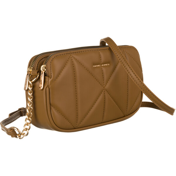 Elegantná, prešívaná dámska kabelka z ekologickej kože - David Jones 66065652