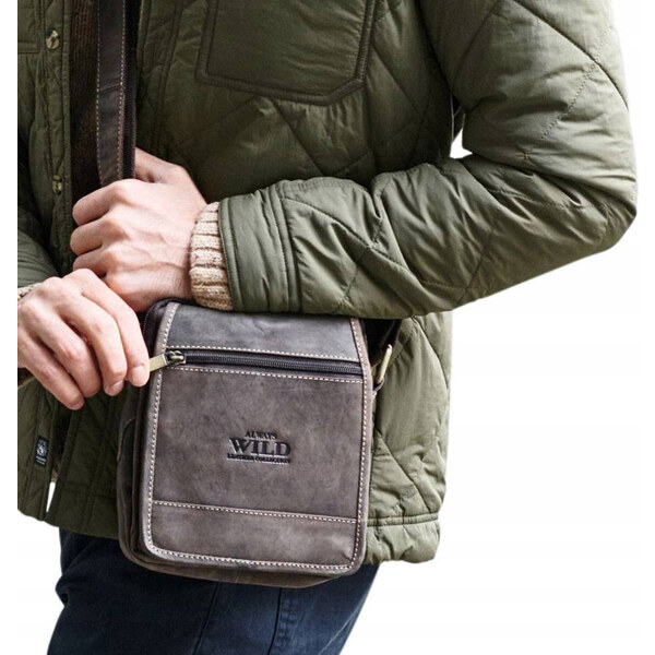 Kožená pánska crossbody taška Always Wild 58386139