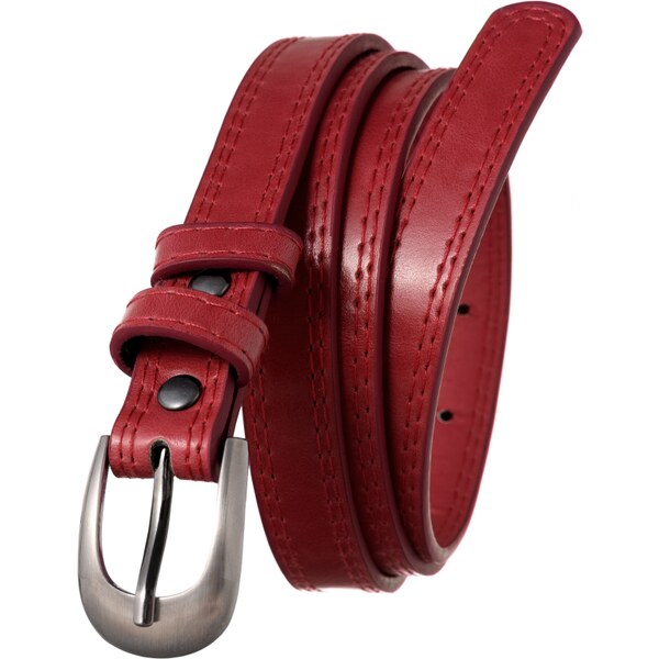 4U Cavaldi Dámsky úzky kožený opasok, čierna koža, Cavaldi 58386429