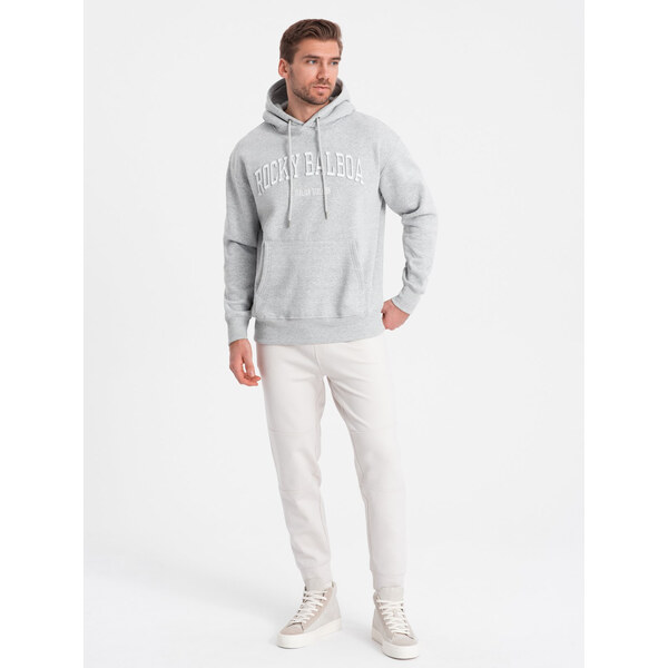 Pánske tepláky Ombre - biele 50557260