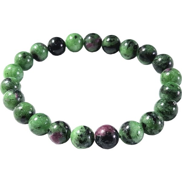 Olivie Náramok 8mm RUBÍN V ZOISITE 9156 59123467