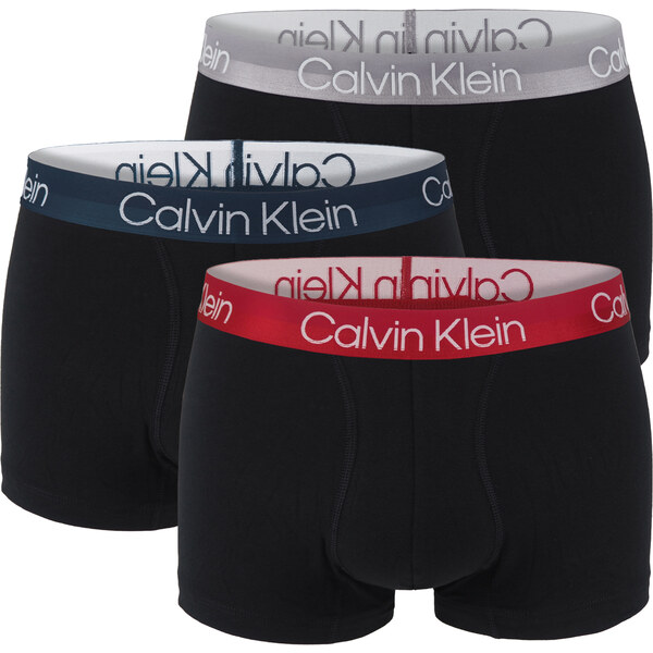 Calvin Klein - boxerky 3PACK eco friendly cotton black / navy stone & 59110480