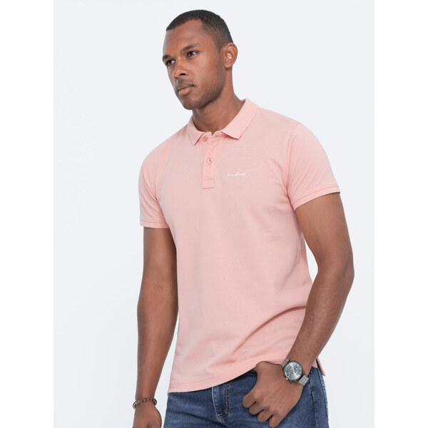 Ombre Pique knit polo shirt 65782057