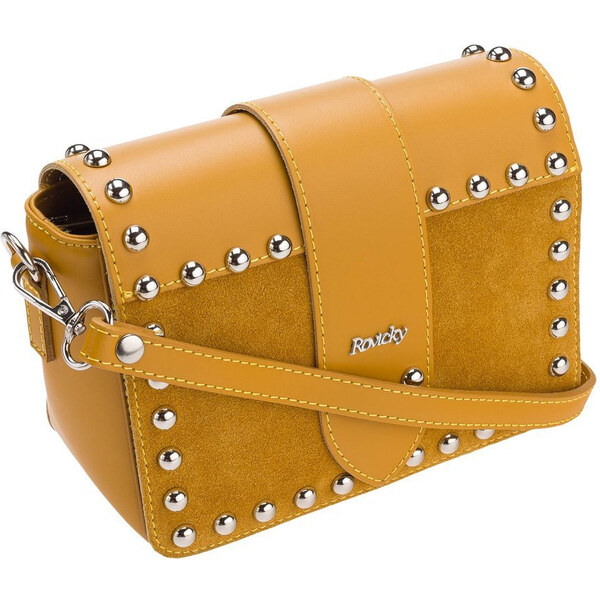 Malá, rocková dámska messenger taška s nitmi - Rovicky 66065559