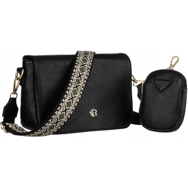 Dámska messenger taška z ekokože s prídavnou kabelkou na mince - 66065735