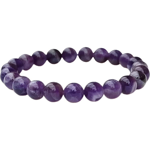 Olivie Náramok 8mm/16cm VYSNENÝ AMETYST 9160 59123471