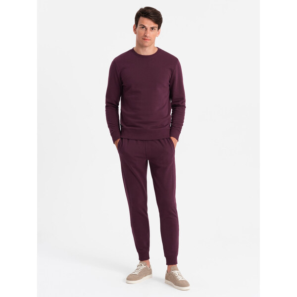 Ombre BASIC mens cotton sweatshirt set BASIC sweatshirt + joggers 64782552