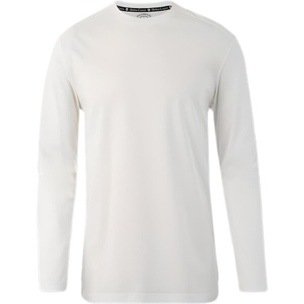 WELLENSTEYN pánske biele bavlnené tričko dlhý rukáv 59321805