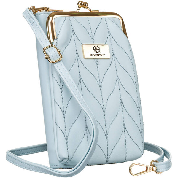 Dámska modrá mini taška s odnímateľným predným panelom - Rovicky 66065862