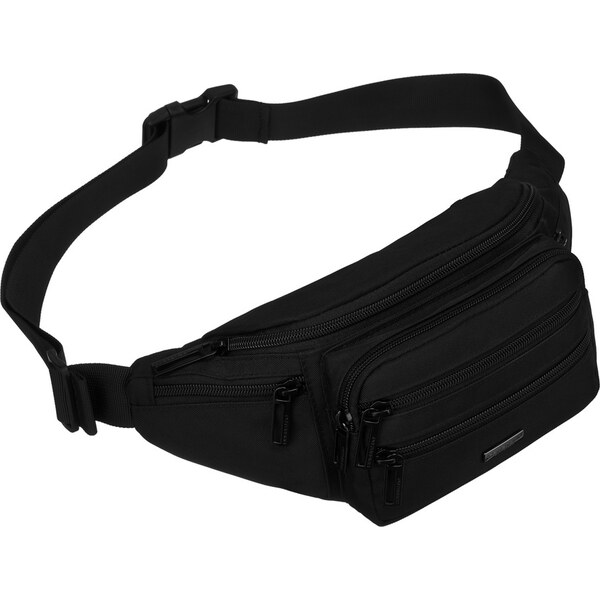 Čierna pánska športová taška cez pás s opaskom - Peterson 58404847