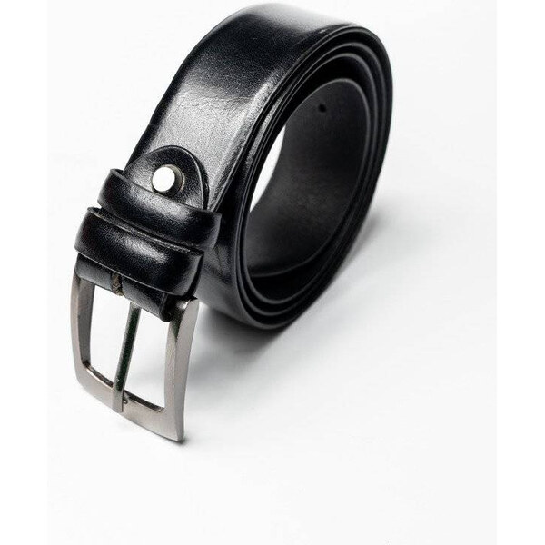 Hladký pánsky opasok z kvalitnej lesklej prírodnej kože - Rovicky 58385191