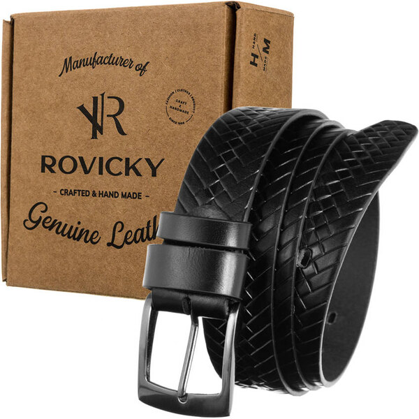 Kožený oblekový opasok Rovicky 58385316