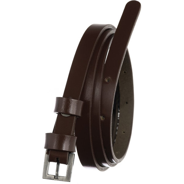 Úzky, kožený dámsky opasok s prackou, k šatám - Rovicky 58385333