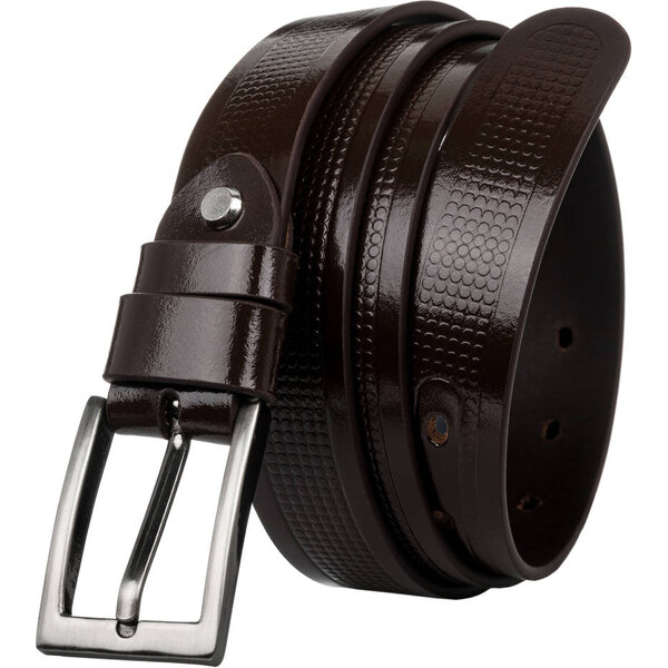 Pánsky opasok z prírodnej lícovej kože s ozdobnou razbou - Rovicky 58385461