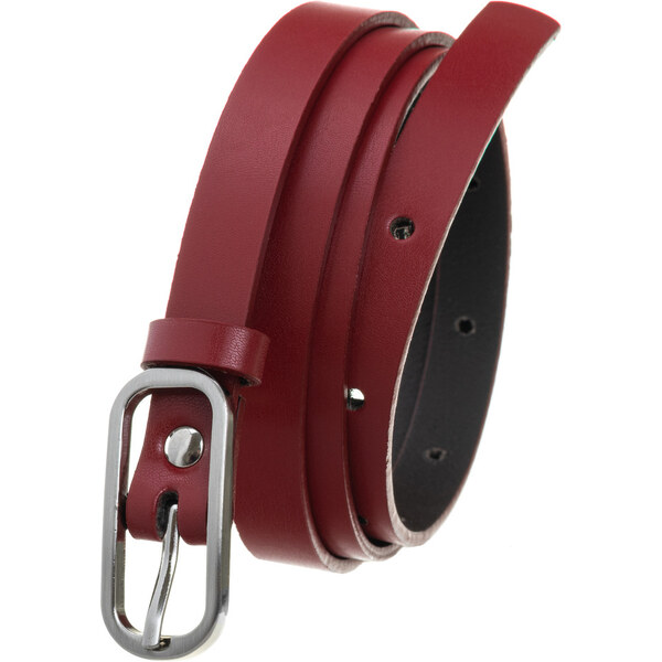 No Brand Klasický dámsky opasok so striebornou kovovou prackou 58385550