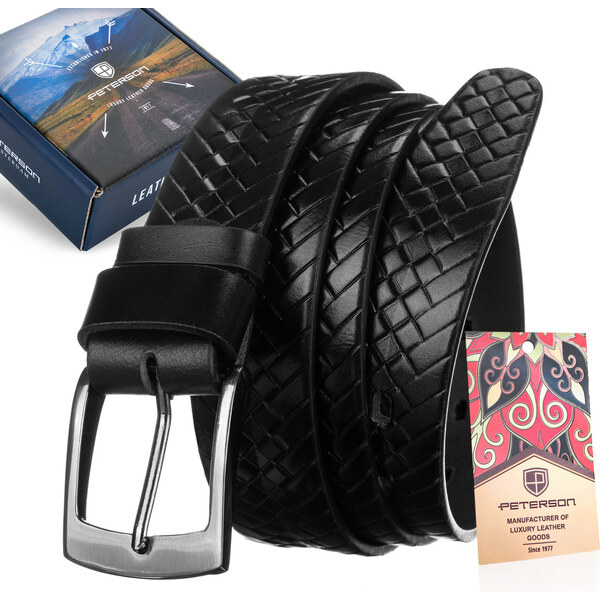 Pánsky opasok s vrkočovým vzorom - Peterson 58385669