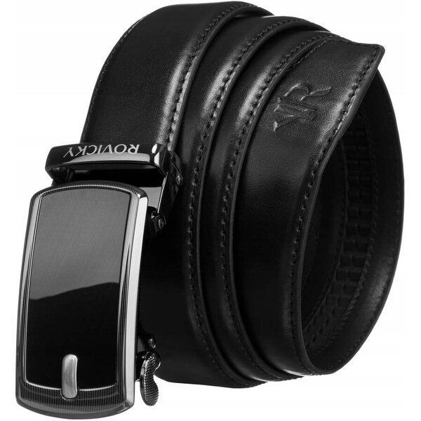 Pánsky kožený opasok s automatickou prackou - Rovicky 58387962