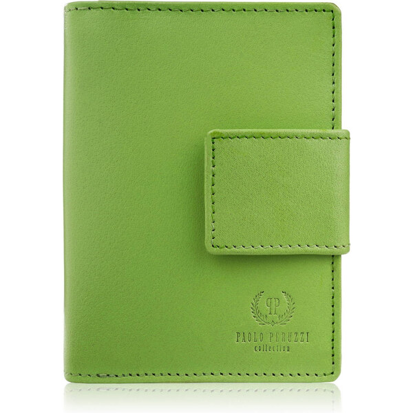 Paolo Peruzzi Dámska stredná kožená peňaženka s ochranou RFID AL-04-GR 59498250