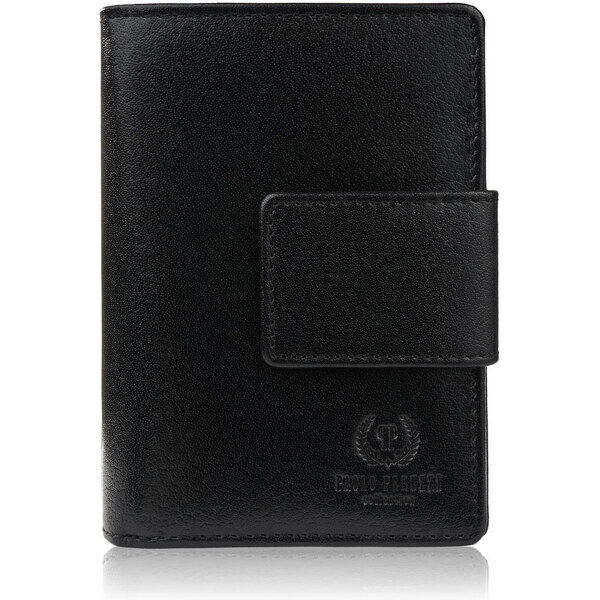 Paolo Peruzzi Dámska stredná kožená peňaženka s ochranou RFID AL-04-BL 59498251