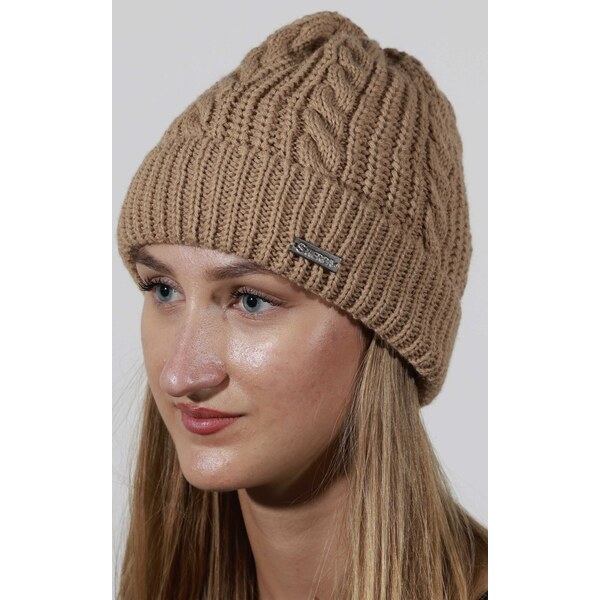 Dámska zimná čiapka Sherpa MARILYN svetlo hnedá 59532326