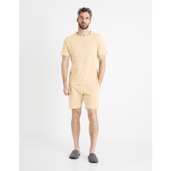 Béžové pánske pyžamo Celio Digaufre 50529935