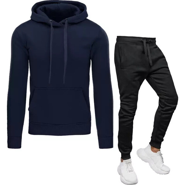 BASIC Tmavomodro-čierna pánska tepláková súprava AX0631z 41130697