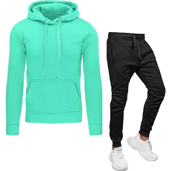 BASIC Mintovo-čierna pánska tepláková súprava AX0642z 41130699