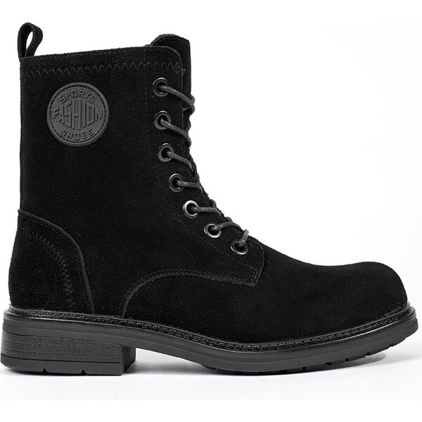 BASIC Čierne dámske kožené členkové topánky Sergio Leone Čierna BT682 58373035