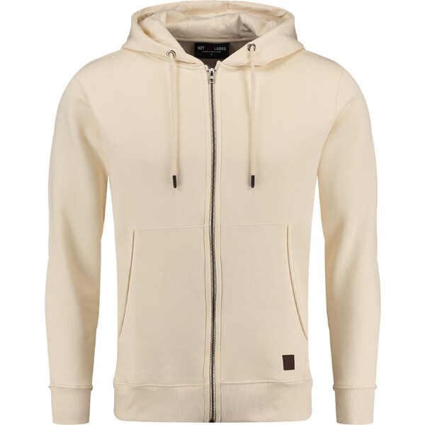 Key Largo Tepláková bunda CONFIDENCE krémová / hnedá 61944473